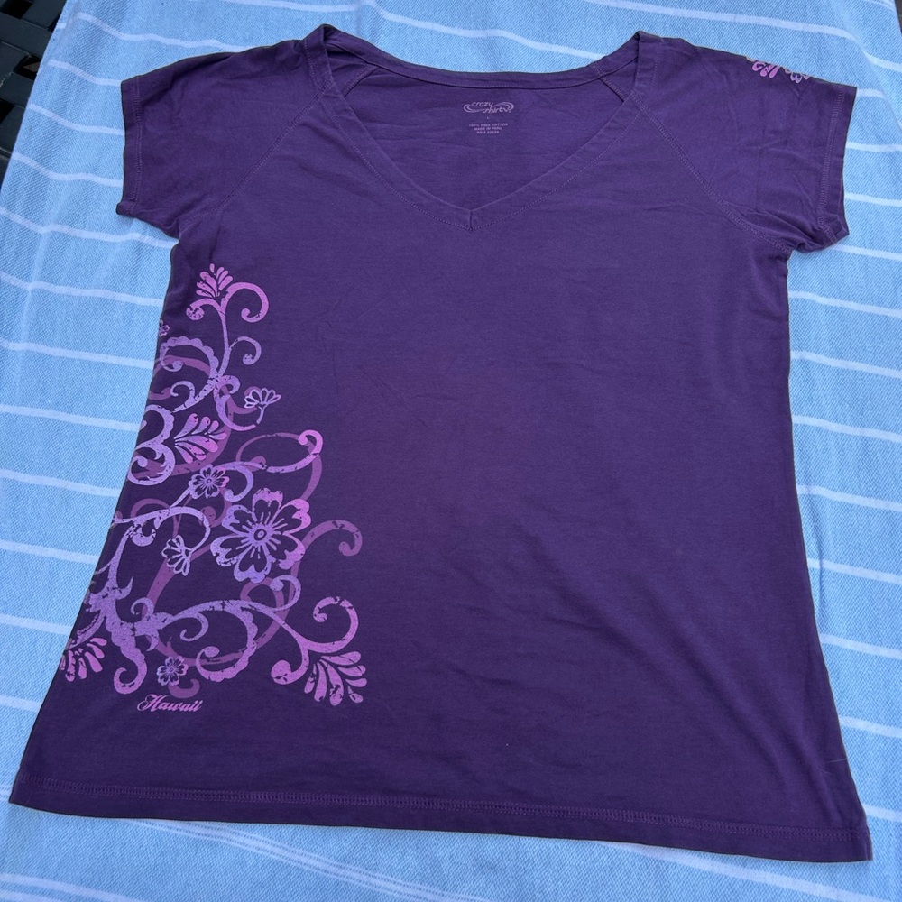 Crazy Shirts Purple Women's Top